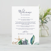 航海のモダン結婚歓迎レターと旅程 (スタンド正面)