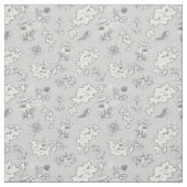 航海のモノトーンアンティーク海賊地図 ファブリック (見本)