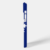 航海のヨットフラッグいかり&スターズオンブルーデコール Case-Mate iPhoneケース (裏面 / 左)