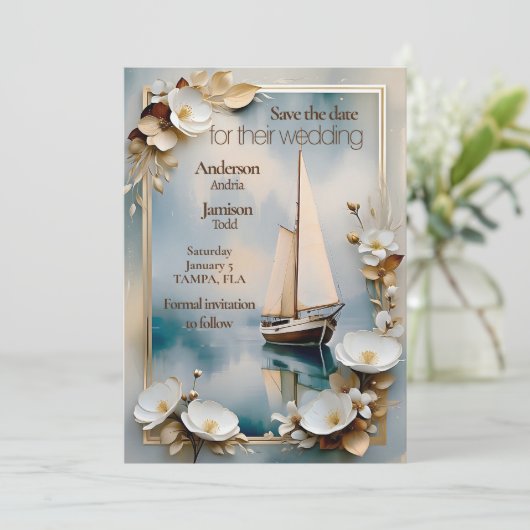 航海のヨット結婚船 セーブザデート (スタンド正面)