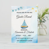 航海のヨット 性別発表 招待状 (スタンド正面)