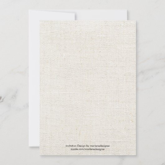 航海のロブスター素朴ブライダルシャワー招待 招待状 (裏面)