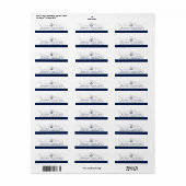 航海のヴィンテージ素晴らし白 |差出人住所 ラベル (フルシート)