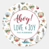 航海の休日 オーダーメイド ラウンドシール (正面)