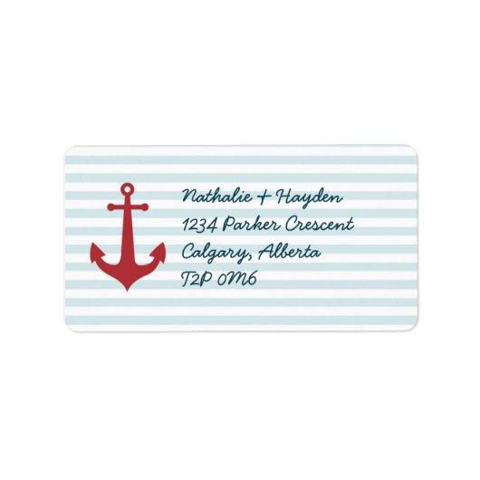 航海の住所 シール (正面)