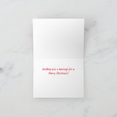 航海の信号旗メリークリスマスカード シーズンカード (内部)