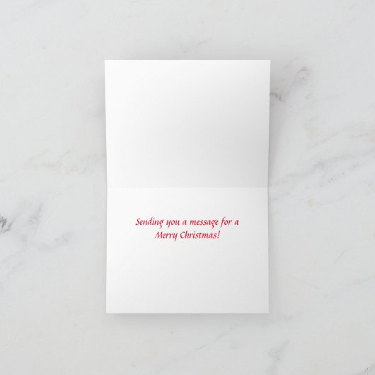 航海の信号旗メリークリスマスカード シーズンカード (内部)