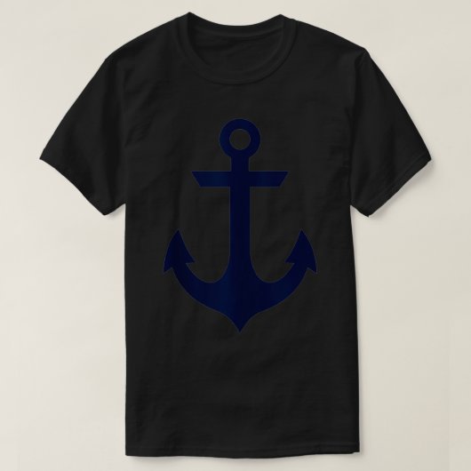航海の名門私立校風のいかり Tシャツ (デザイン正面)