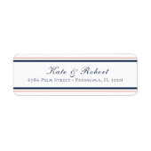 航海の名門私立校風の⎢差出人住所ラベル ラベル (正面)