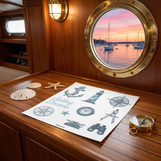 航海の夢 nautical スティッカー シート シール