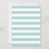 航海の子供の誕生日パーティー海の動物。ボーイ 招待状 (裏面)