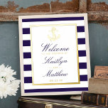 航海の実在Foil結婚 Welcome Sign 箔ポスター<br><div class="desc">この祝トレンディーのホイルが押し付けた歓迎のサインとスタイルし実在て結婚いること。デザインは自分の言葉でパーソナライズする簡単であり、彼らがこの素晴らしい歓迎サインを見ると、あなたの家族と友人は興奮するだろう。一致する項目はコレクション内に見つかる。</div>