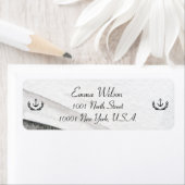 航海の差出人住所ラベルグレーと白 ラベル (インサイチュ)