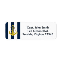 航海の差出人住所ラベル（カスタマイズ可能）