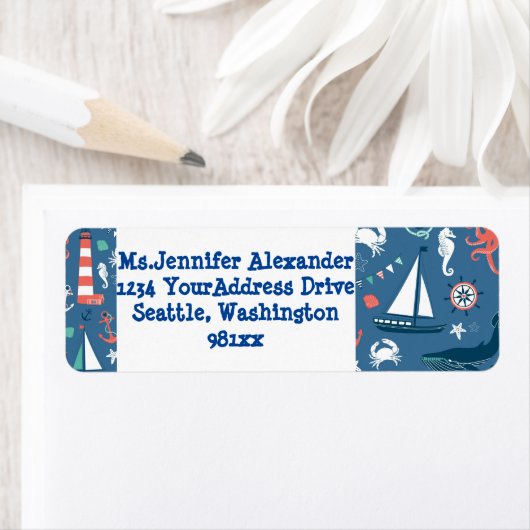 航海の差出人住所 ラベル (インサイチュ)