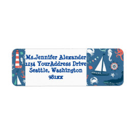 航海の差出人住所 ラベル