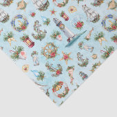 航海の帆船のクリスマスライトハウス 薄葉紙 (詳細)