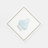 航海の帆船アップシェリン スタンダードランチョンナプキン (角)