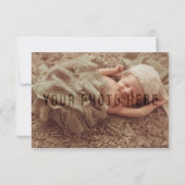 航海の帆船アホイ男の赤ちゃん誕生のお知らせ 案内状 (裏面)