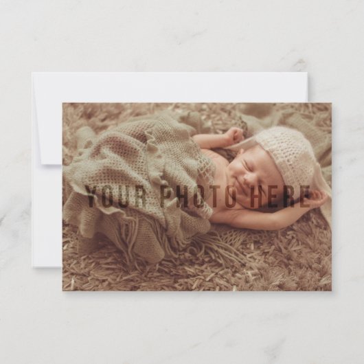 航海の帆船アホイ男の赤ちゃん誕生のお知らせ 案内状 (裏面)