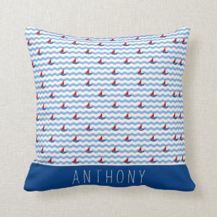 航海の帆船パーソナライズされた クッション