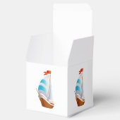 航海の帆船ブルーターコイズギフト/お気に入りボックス フェイバーボックス (オープン)