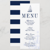 航海の帆船結婚のメニュー メニュー (正面/裏面)