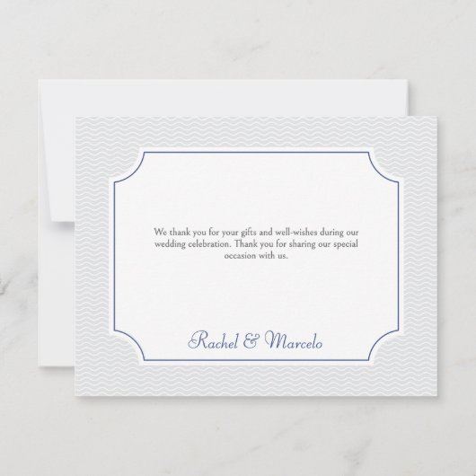 航海の帆船結婚サンキューカード サンキューカード (裏面)