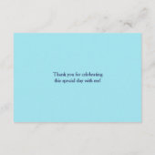 航海の帆船 ビーチ 海 クジラ ありがとう サンキューカード (裏面)