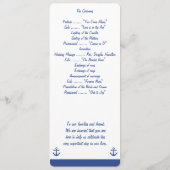 航海の式結婚プログラム・カード プログラム (裏面)