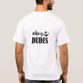 航海の引用文デザイン Tシャツ (裏面)