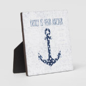 航海の引用文 |家族はあなたのいかり フォトプラーク (正面)