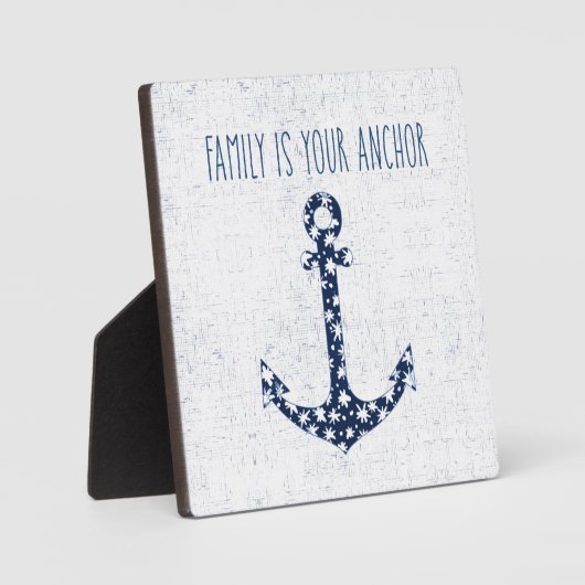 航海の引用文 |家族はあなたのいかり フォトプラーク (正面)