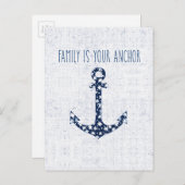 航海の引用文 |家族はあなたのいかり ポストカード (正面/裏面)