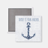 航海の引用文 |家族はあなたのいかり マグネット (正面/裏面)