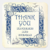 航海の感謝していヴィンテージ スクエアシール (正面)