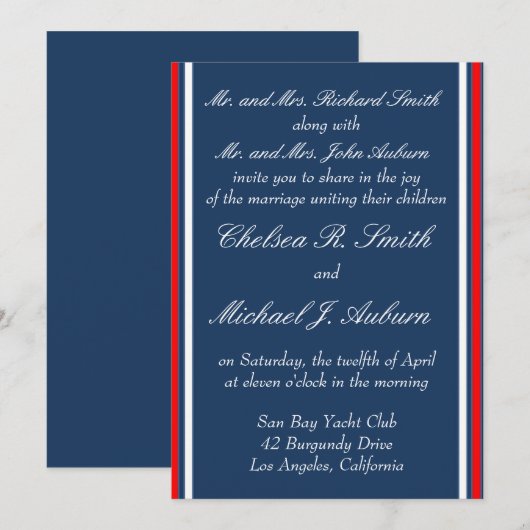 航海の招待状 招待状 (正面/裏面)