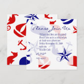 航海の散乱 招待状 (正面/裏面)