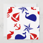 航海の散乱 招待状 (裏面)