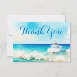 航海の旅のお礼 サンキューカード