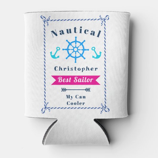 航海の最高のセーラーホワイト 缶クーラー (正面)
