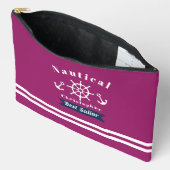 航海の最高の酒の赤 アクセサリーポーチ (見開き)