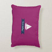 航海の最高の酒の赤 アクセントクッション (裏面(縦))