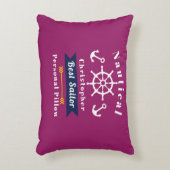 航海の最高の酒の赤 アクセントクッション (正面(垂直))