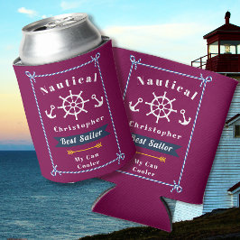 航海の最高の酒の赤 缶クーラー