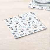 航海の格言! スクエアペーパーコースター (アングル)