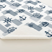 航海の模様 シェルパブランケット (3/4)