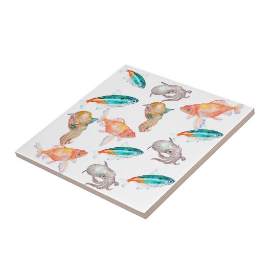 航海の模様 タイル (側面)