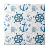 航海の模様 タイル (正面)