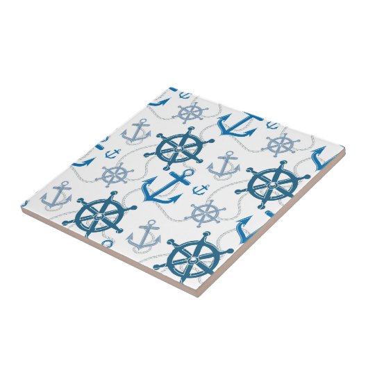 航海の模様 タイル (側面)